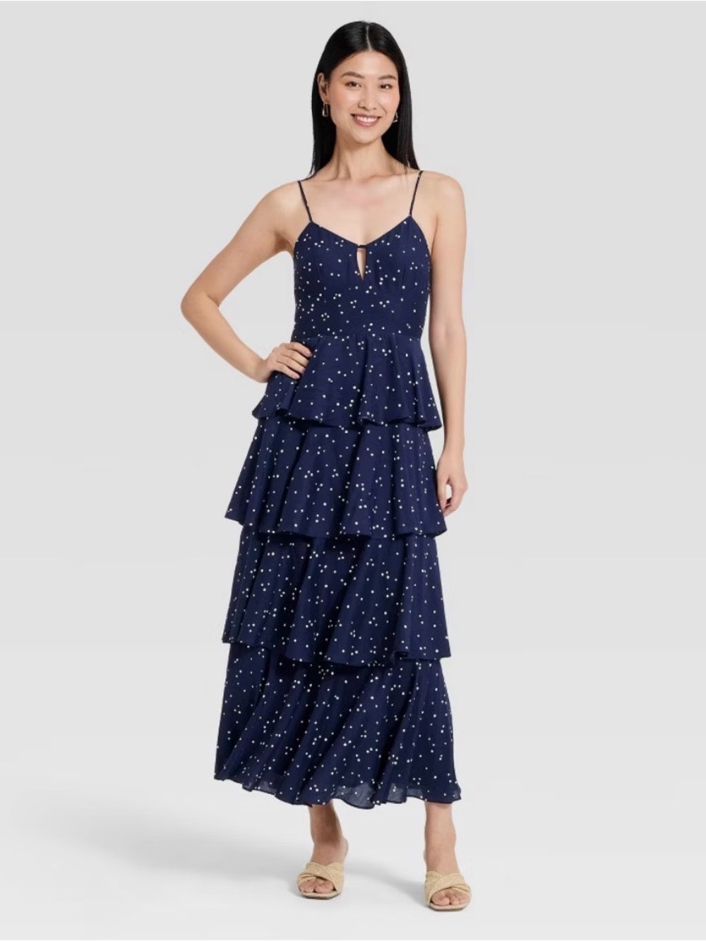 Women Tiered Ruffle Maxi Dress - A New Day